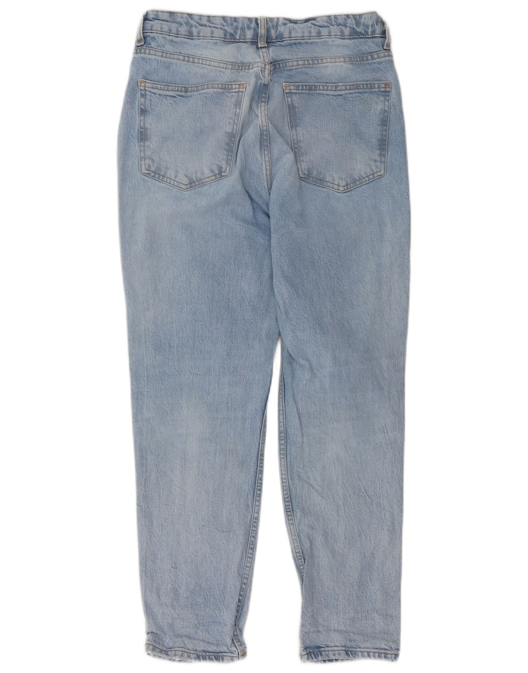 Zara Jeans Cônicos Femininos EU 40 Médio W30 L26 Azul Algodão