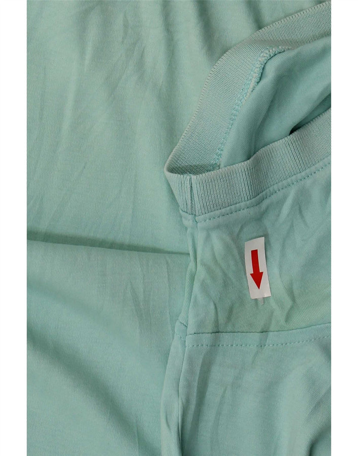 Camisa polo masculina Calvin Klein turquesa média