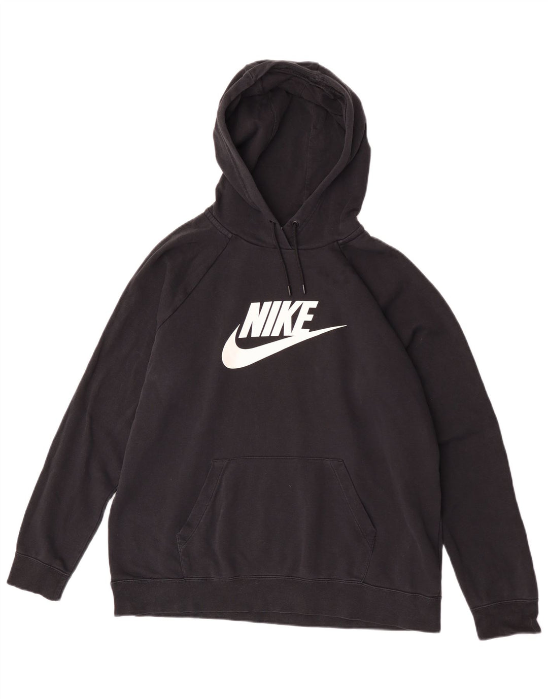 Jumper com capuz gráfico feminino Nike UK 18 XL preto poliéster