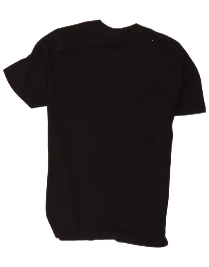Adidas Mens Graphic T-Shirt Top Médio Algodão Preto