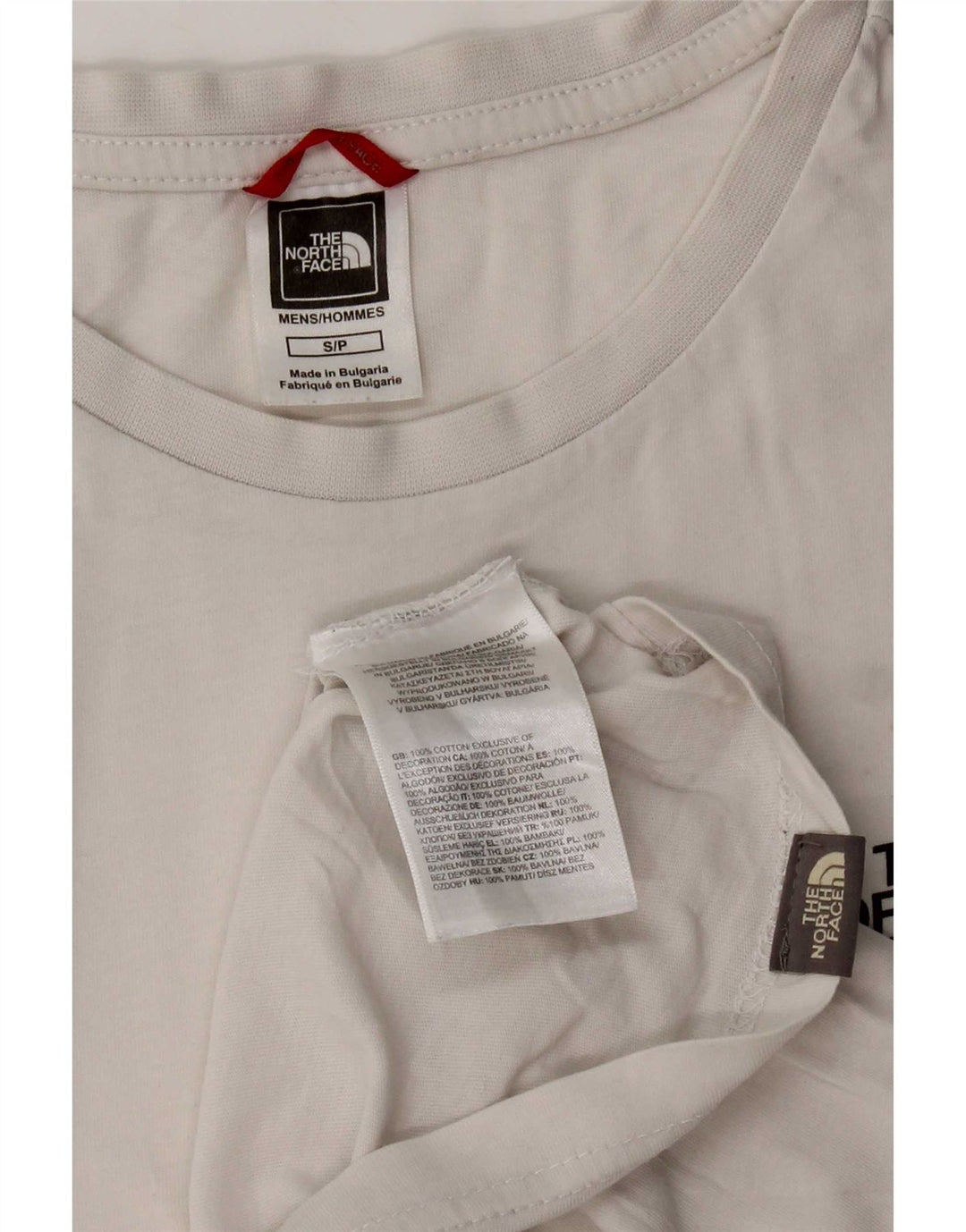The North Face Camiseta Masculina Top Pequeno Algodão Branco
