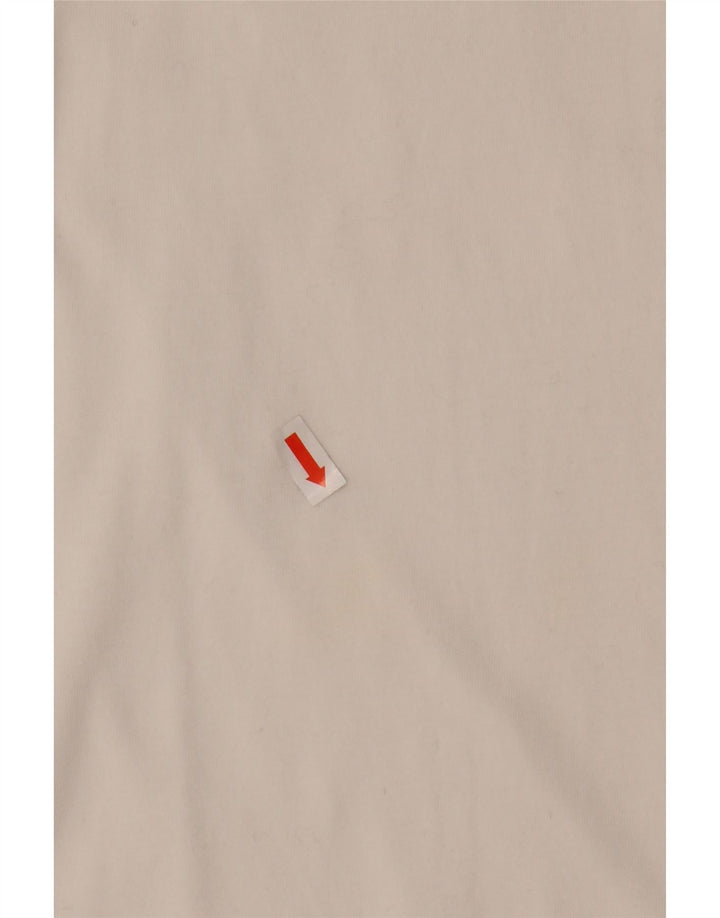 Camiseta feminina LIU JO Milano com estampa gráfica UK 12 médio branco