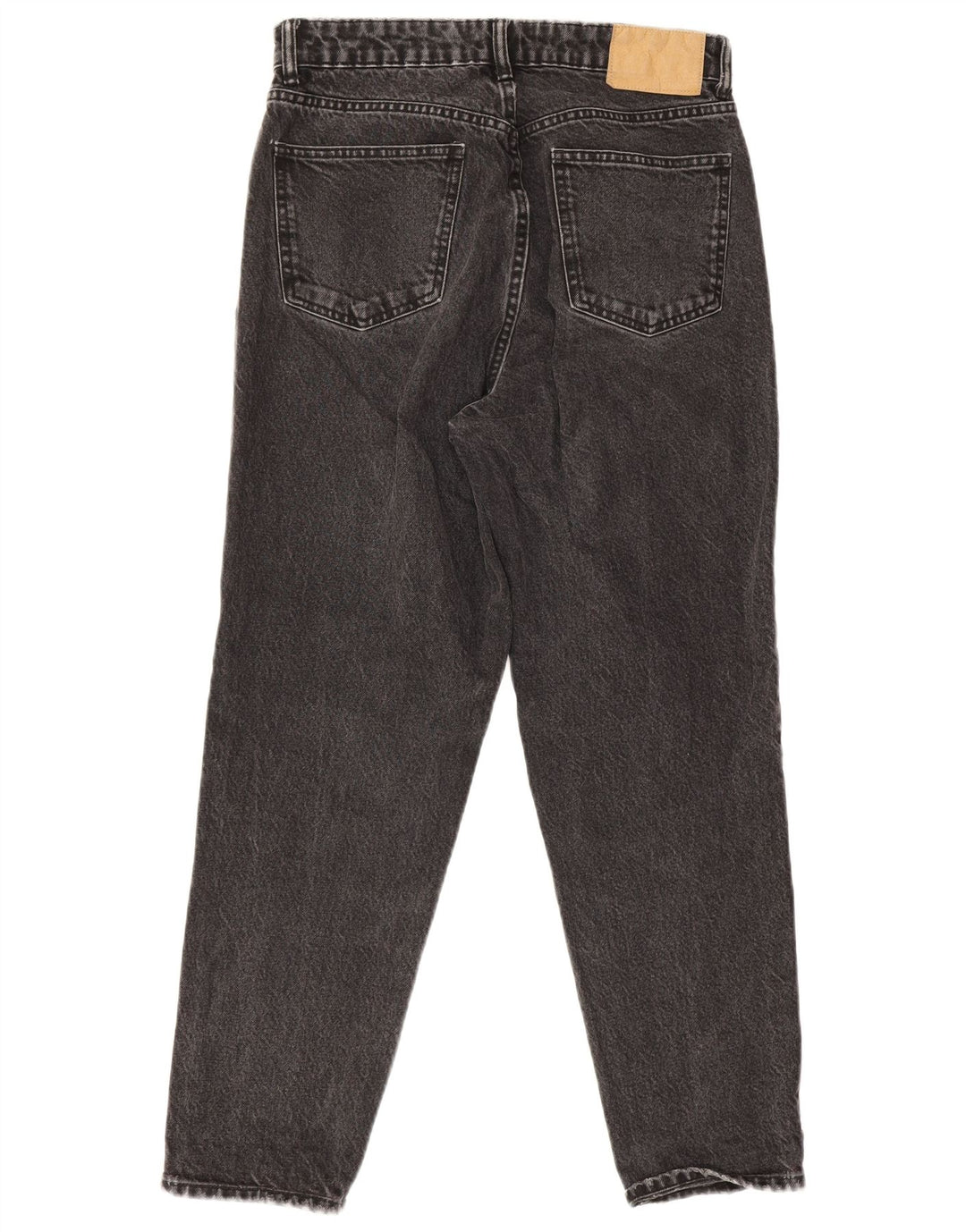 Zara Jeans Cônicos Femininos EU 40 Médio W30 L27 Algodão Preto