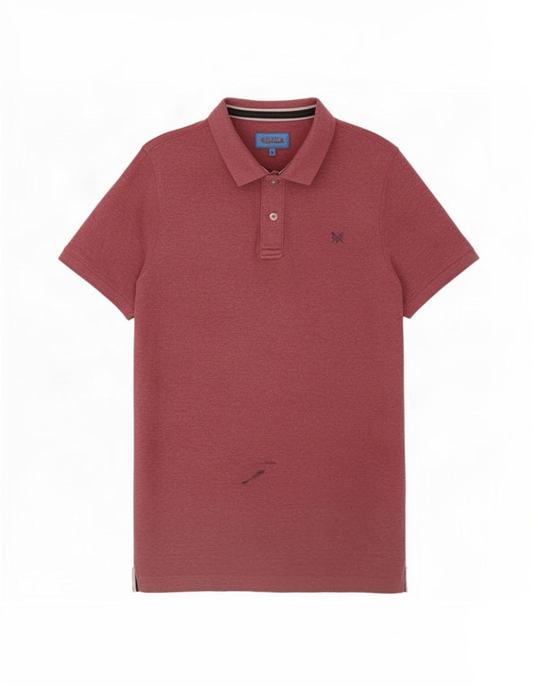 Crew Clothing Mens Polo Shirt Medium Red Cotton