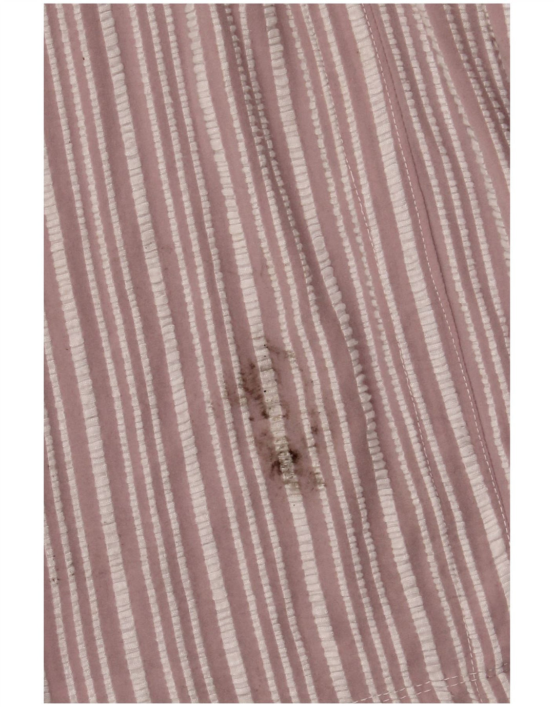 Vestido feminino Zara A-Line UK 14 viscose listrada rosa médio