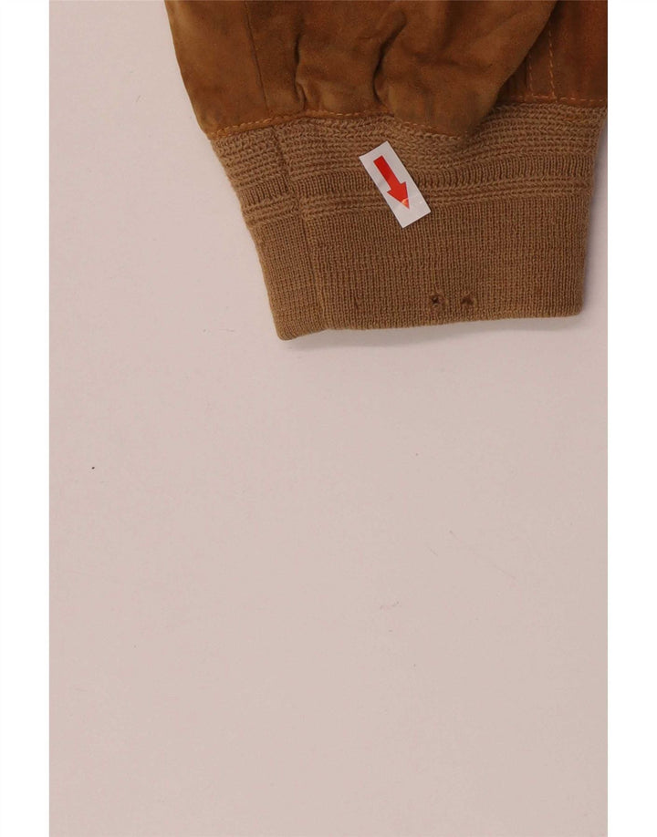 Jaqueta masculina vintage de camurça IT 52 XL couro marrom