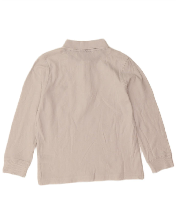Camisa pólo regular de manga comprida Gant Boys 7-8 anos algodão branco
