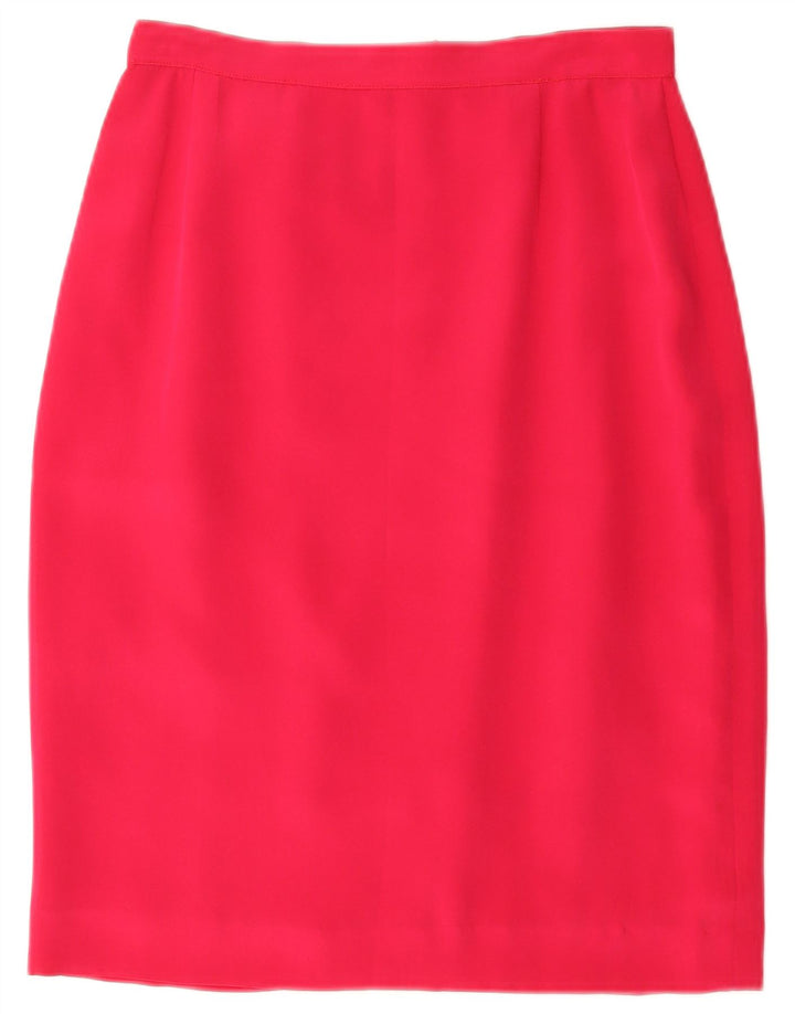 Saia lápis feminina vintage W28 rosa médio