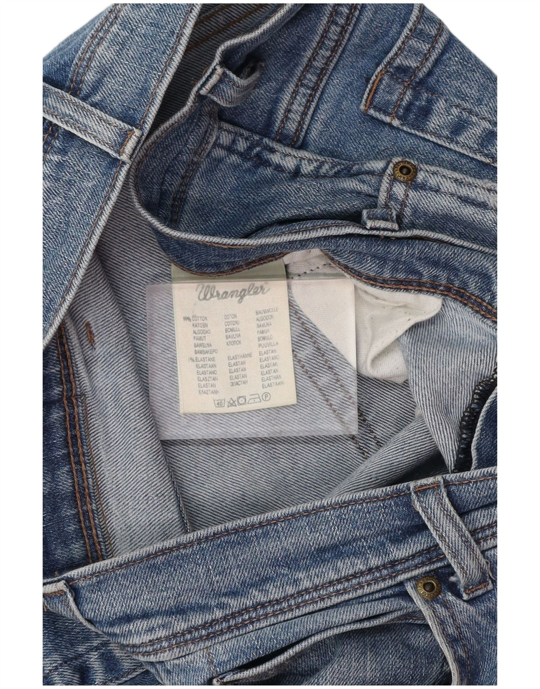 Jeans retos masculinos WRANGLER W36 L34 algodão azul