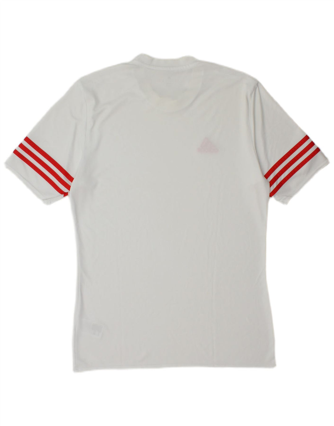 Adidas Mens Climalite Camiseta Top Médio Poliéster Branco