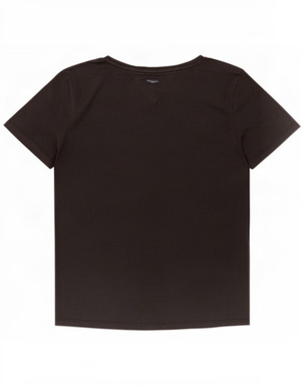 Tommy Hilfiger Camiseta Feminina Top UK 16 Grande Preto