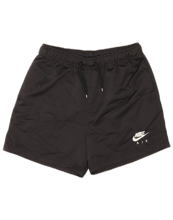 Shorts esportivos gráficos masculinos Nike pequenos esportivos pretos de poliéster