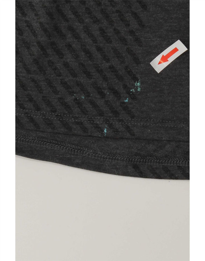 Camiseta Nike Masculina Dri Fit Top Grande Cinza Colourblock Poliéster