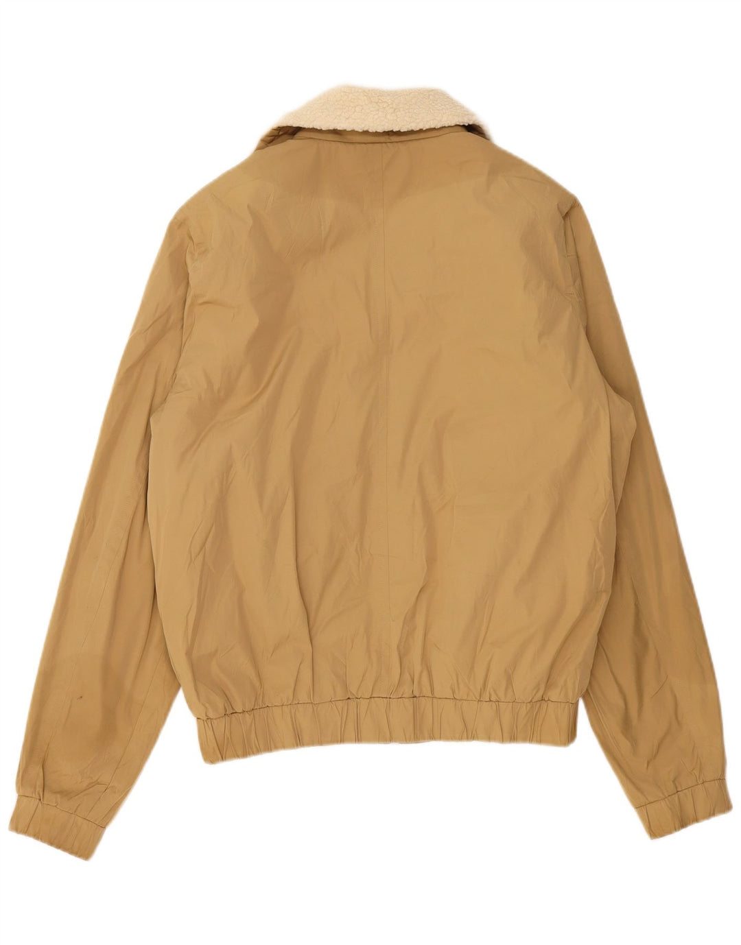 Jaqueta bomber masculina Jack Wills Reino Unido 40 grande poliéster bege