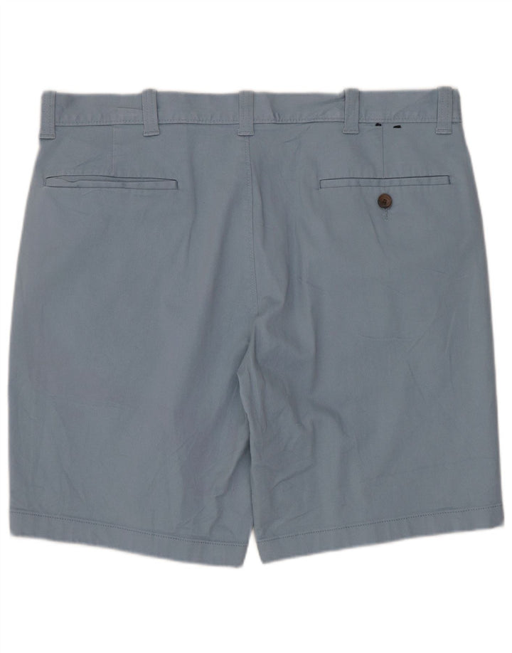 J. CREW Mens Chino Shorts W34 Grande Algodão Azul