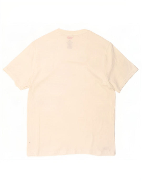 Camiseta masculina Levi's Top médio algodão branco