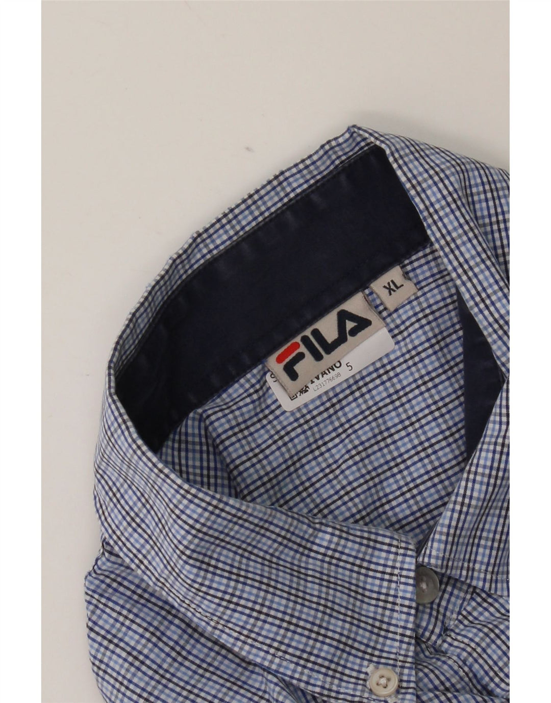 Fila Camisa Masculina XL Xadrez Azul