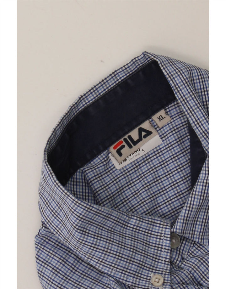 Fila Camisa Masculina XL Xadrez Azul