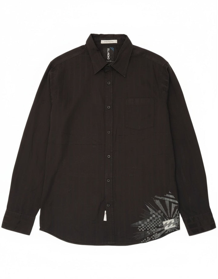 Camisa gráfica masculina Billabong XL poliéster listrado preto