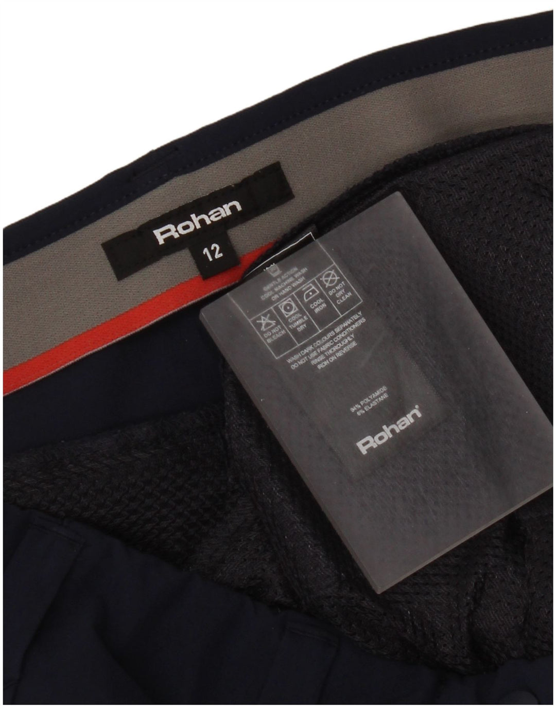 Rohan Womens Chino Shorts UK 12 Médio W32 Azul Marinho Poliamida