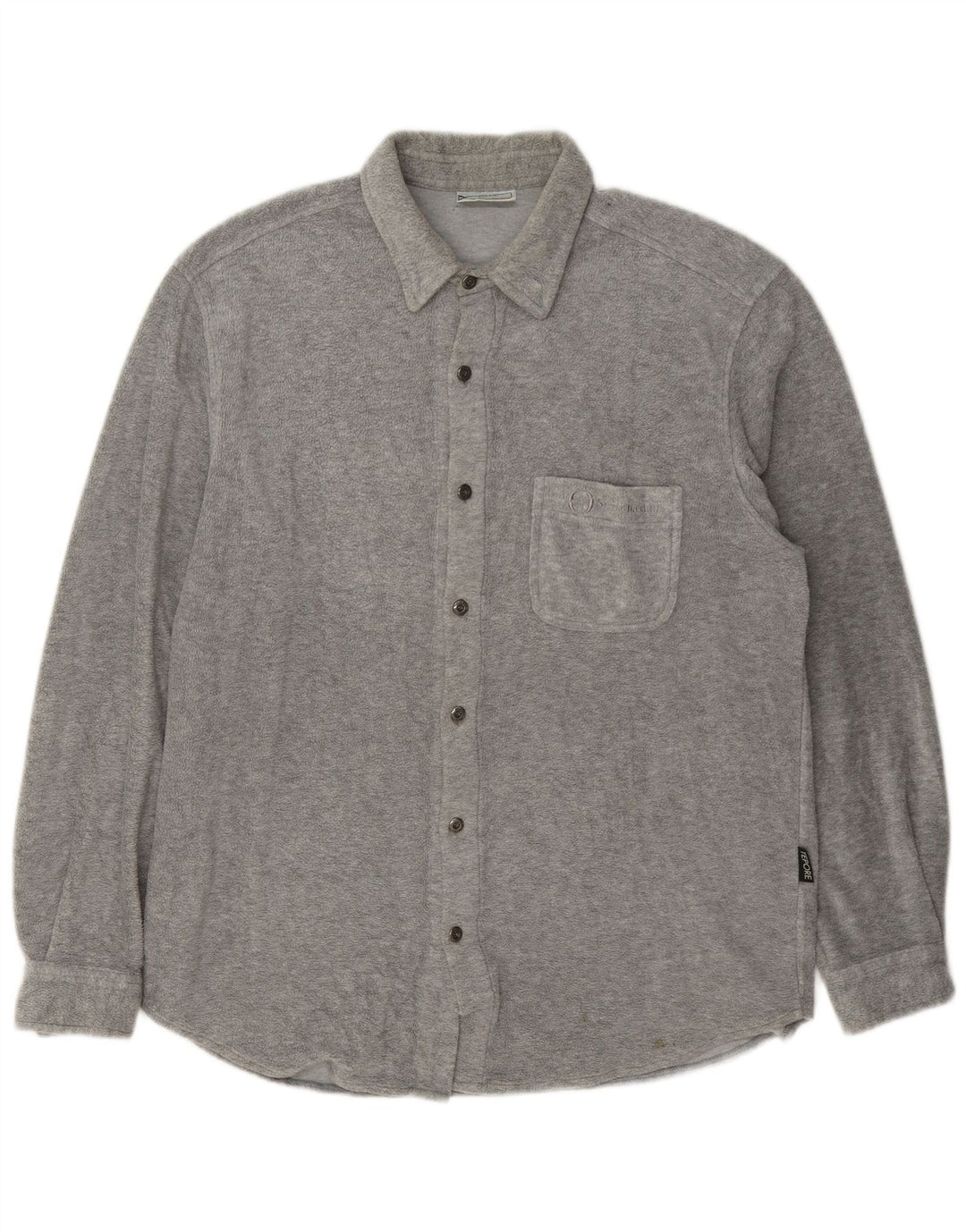 Camisa de lã masculina Sergio Tacchini XL cinza