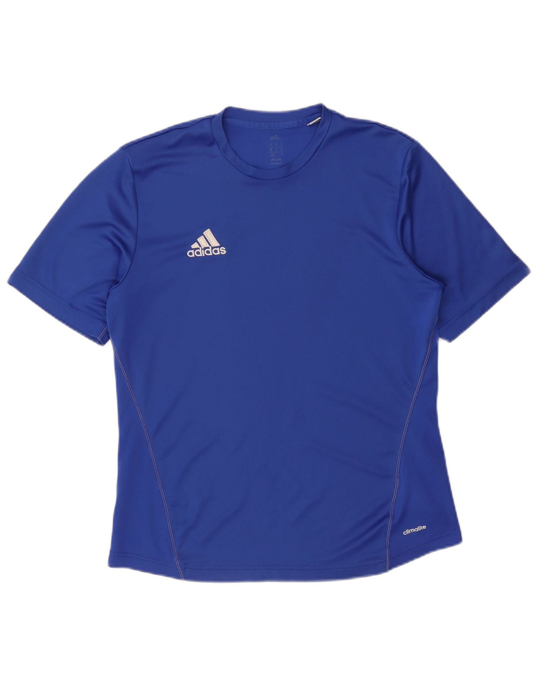 Adidas Masculino Climalite Camiseta Top Médio Azul Poliéster