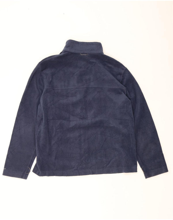 Jaqueta de lã masculina COLUMBIA UK 40 grande poliéster azul marinho
