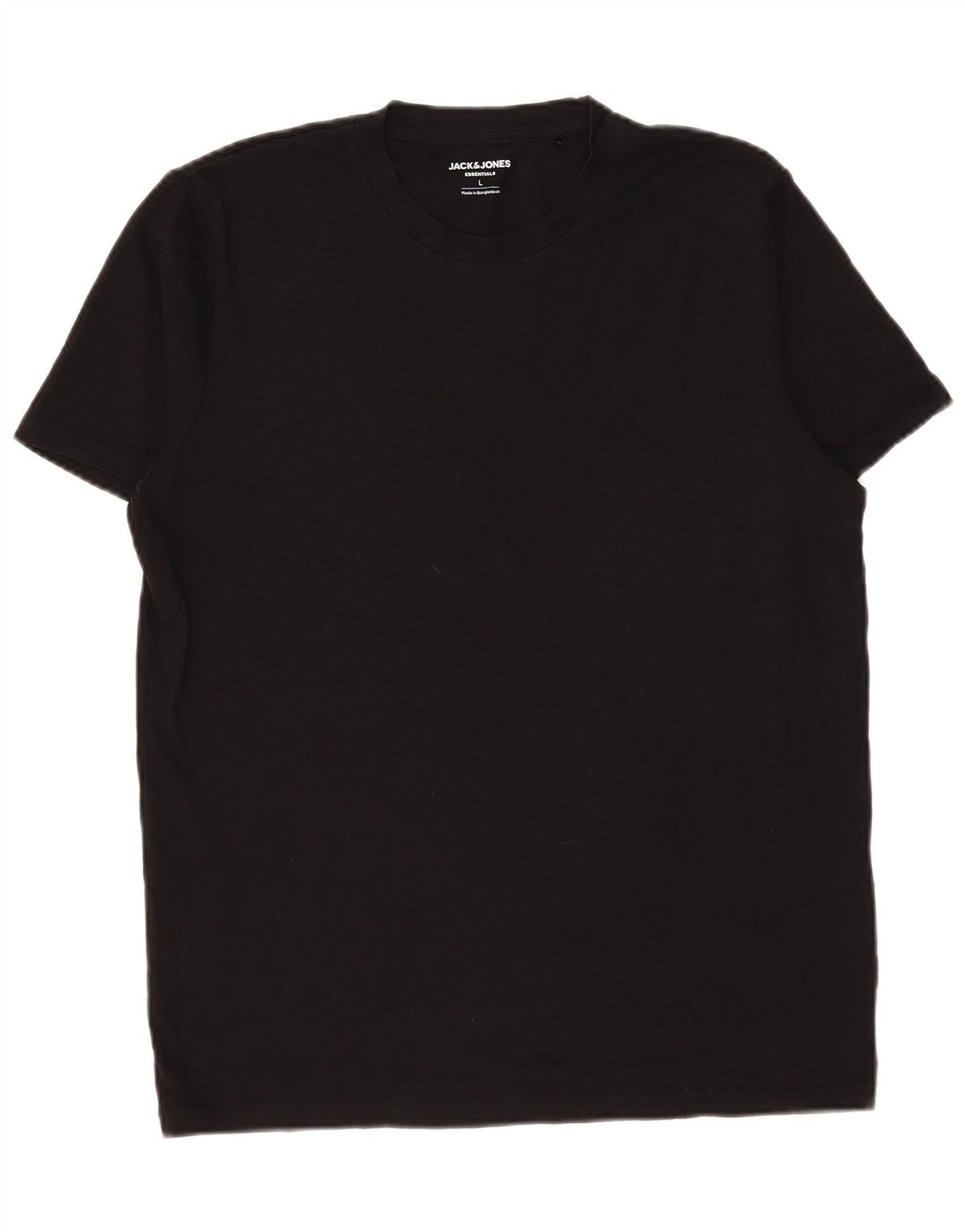 Camiseta masculina Jack & Jones grande algodão preto