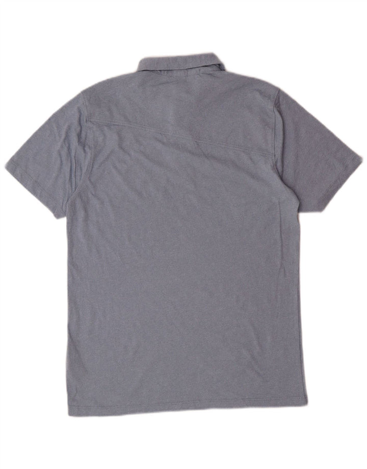 Camisa polo masculina VOLCOM pequena azul algodão