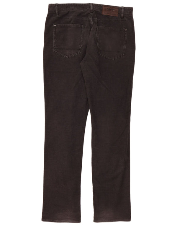Calça masculina Timberland Slim Corduroy W33 L34 Algodão Preto