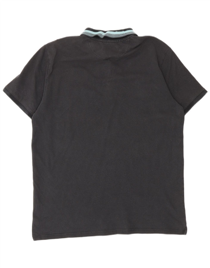 Camisa polo masculina CHAMPION grande algodão preto