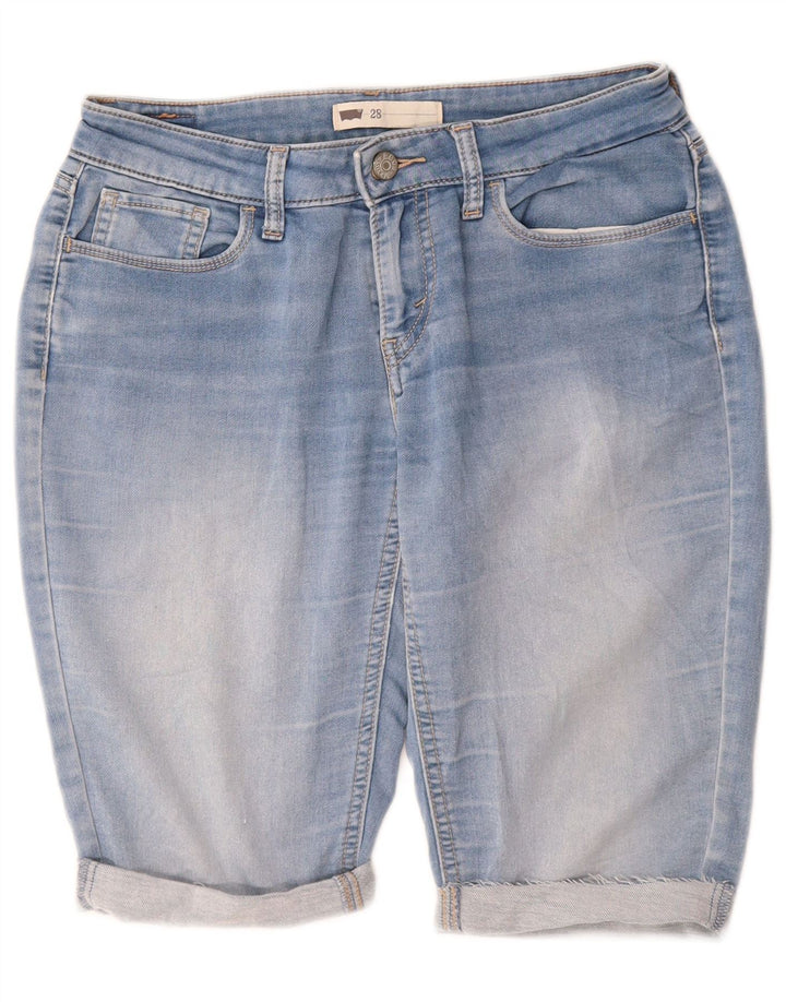 Bermuda jeans feminina Levi's W28 azul médio