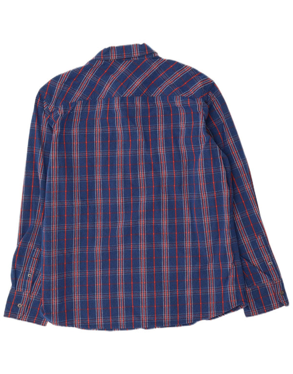 Camisa masculina de flanela Berghaus grande poliamida xadrez azul