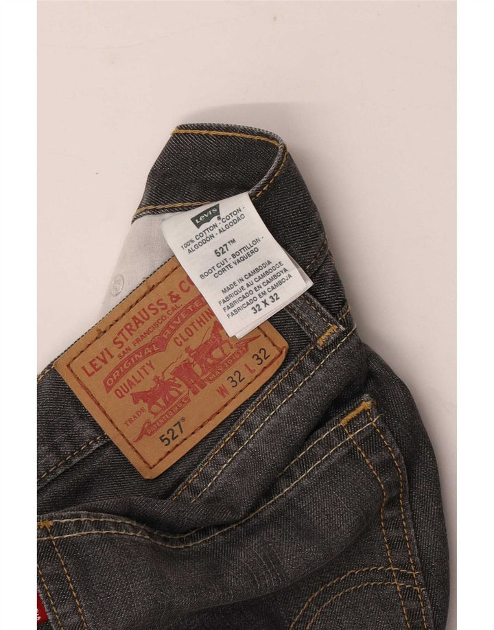 Levi's Masculino 527 Bootcut Jeans W32 L27 Cinza Algodão