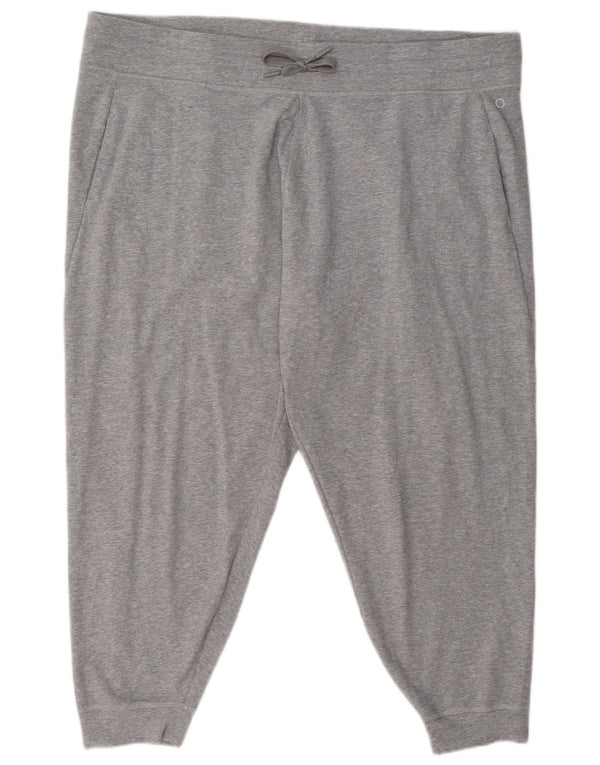 Calça de treino feminina Marks & Spencer Joggers UK 24 4XL cinza manchado