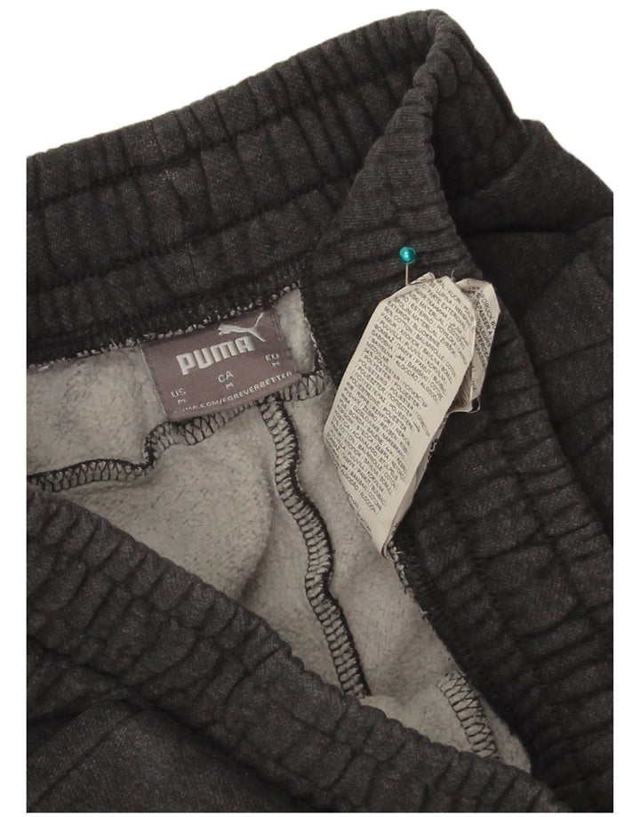 Calça de treino masculina Puma Joggers cinza médio algodão