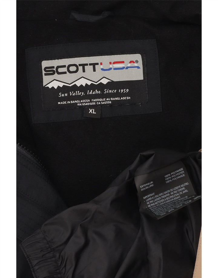 Jaqueta corta-vento masculina Scott UK 42 XL preto colorblock poliamida