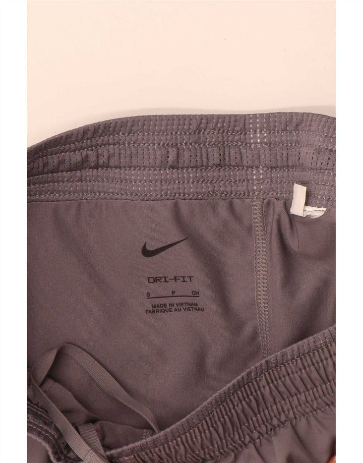 Shorts esportivo Nike feminino Dri Fit UK 8 pequeno cinza