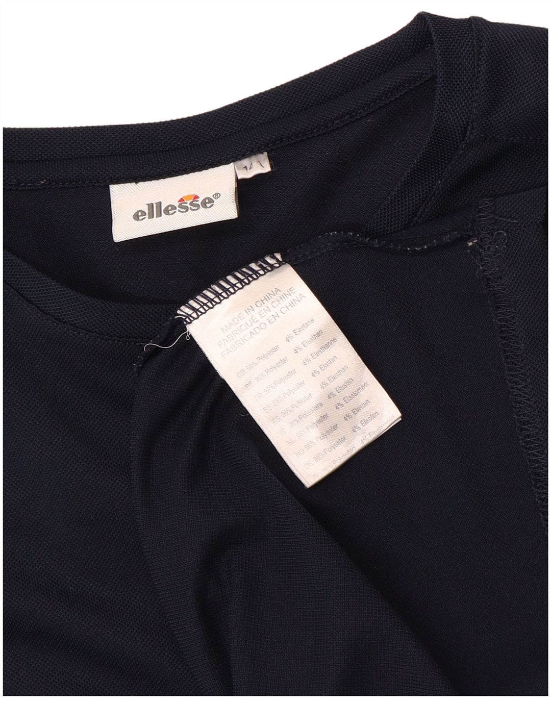 Camiseta ELLESSE Menino 13-14 Anos Azul Marinho Poliéster