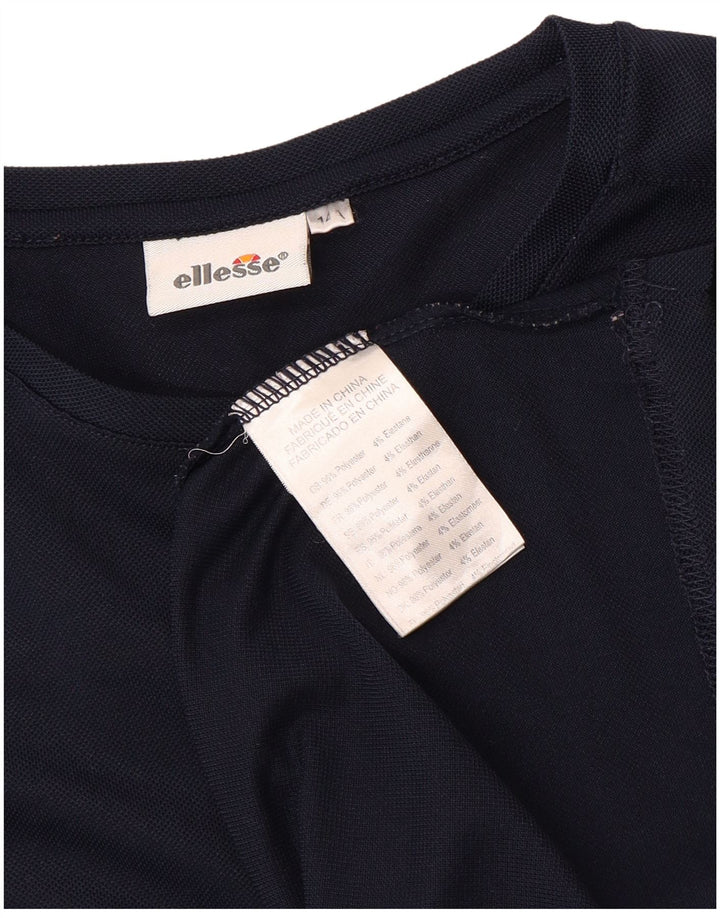 Camiseta ELLESSE Menino 13-14 Anos Azul Marinho Poliéster