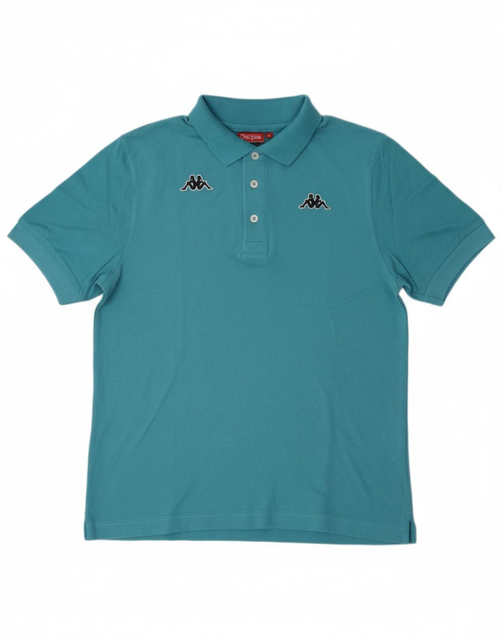Camisa polo masculina KAPPA algodão azul médio
