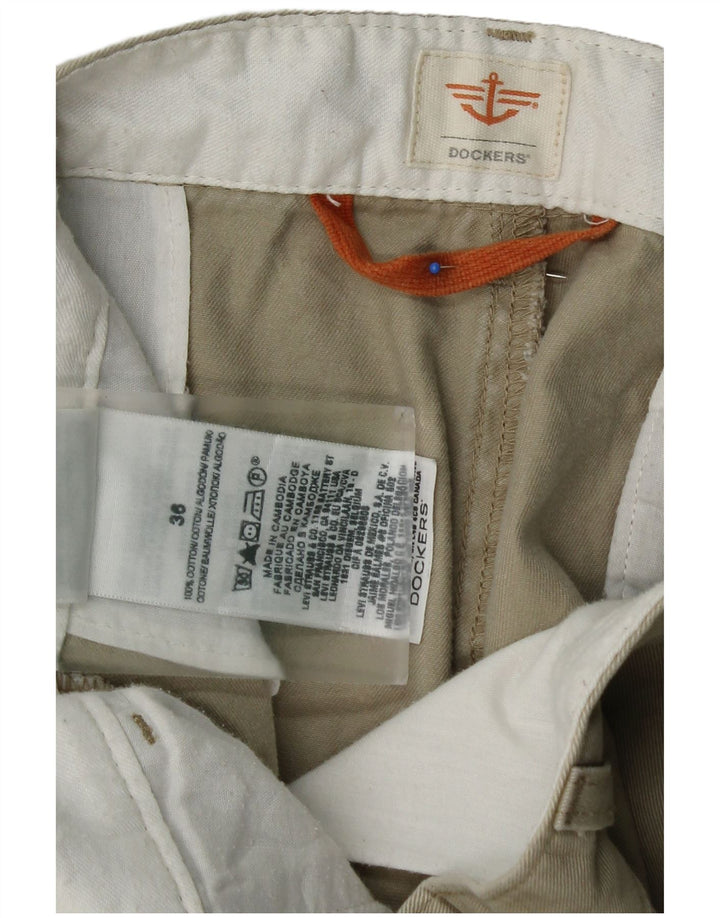 DOCKERS Mens Chino Shorts W36 Grande Algodão Bege