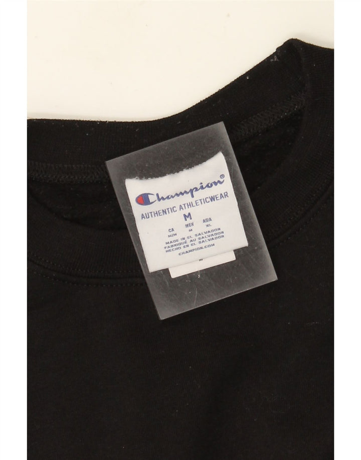 Champion moletom masculino jumper médio algodão preto