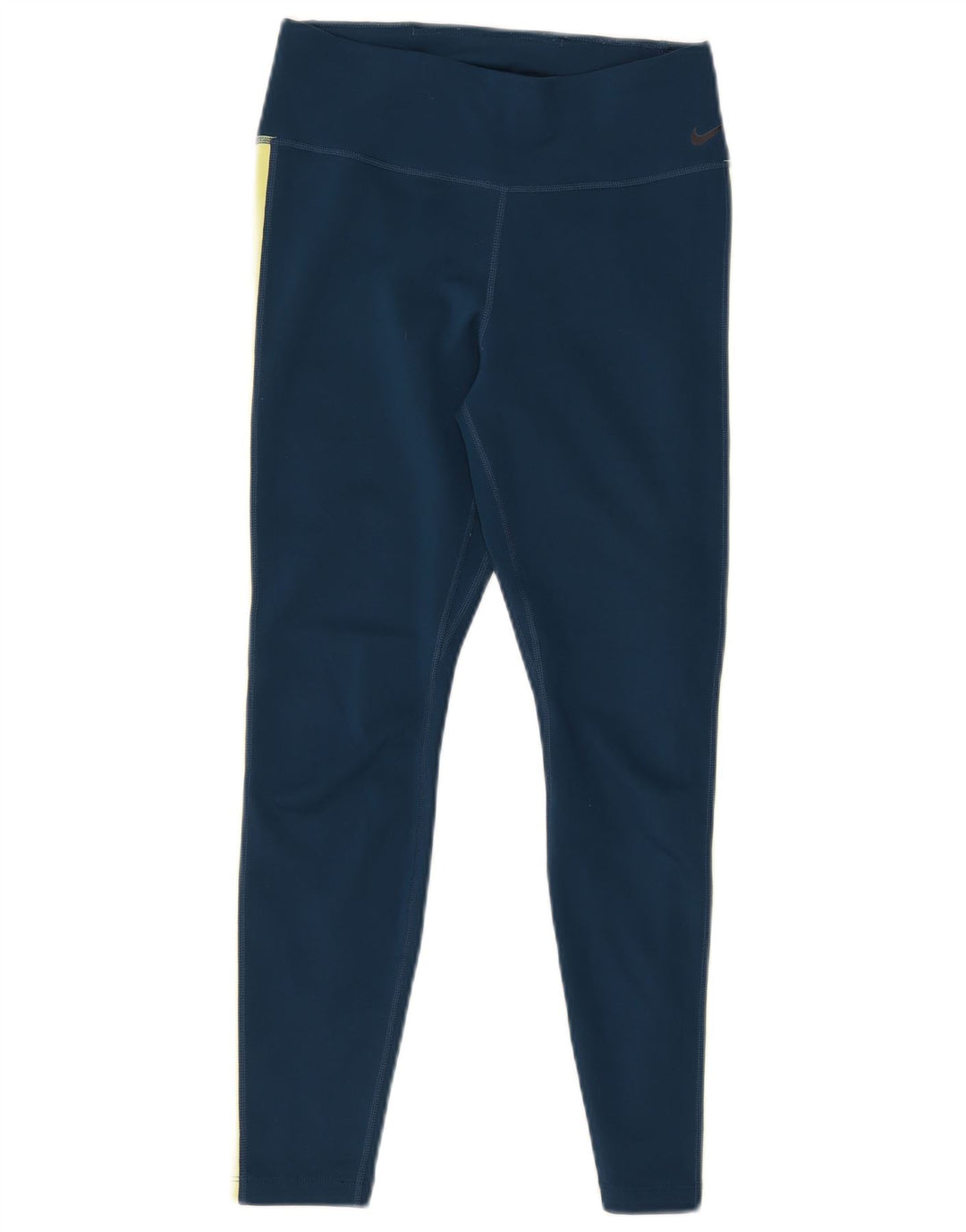 Leggings femininas Nike Dri Fit Graphic UK 8 pequenas azuis poliéster