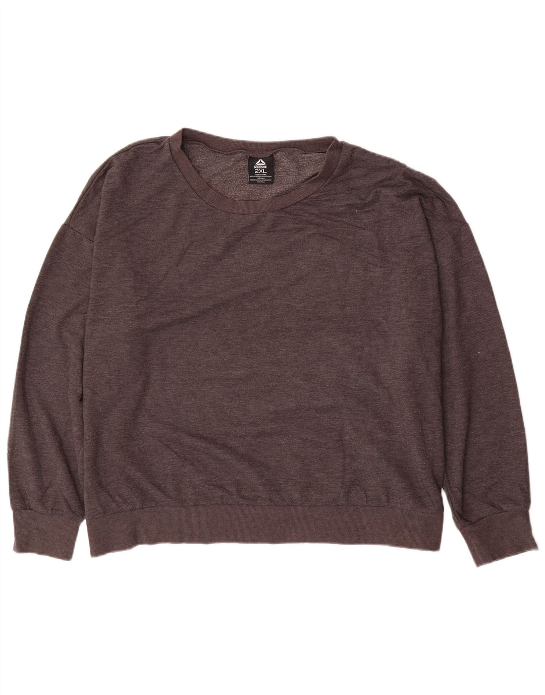 Jumper de moletom feminino Reebok Oversized UK 20 2XL preto poliéster