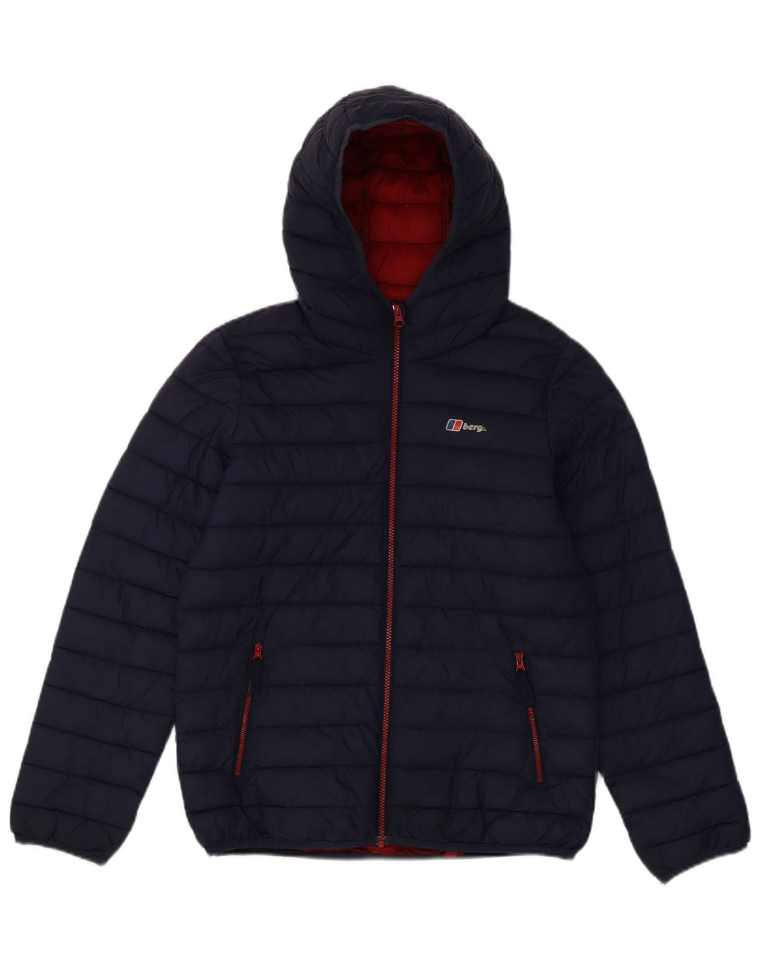 Jaqueta acolchoada com capuz para meninos Berghaus 12-13 anos azul marinho