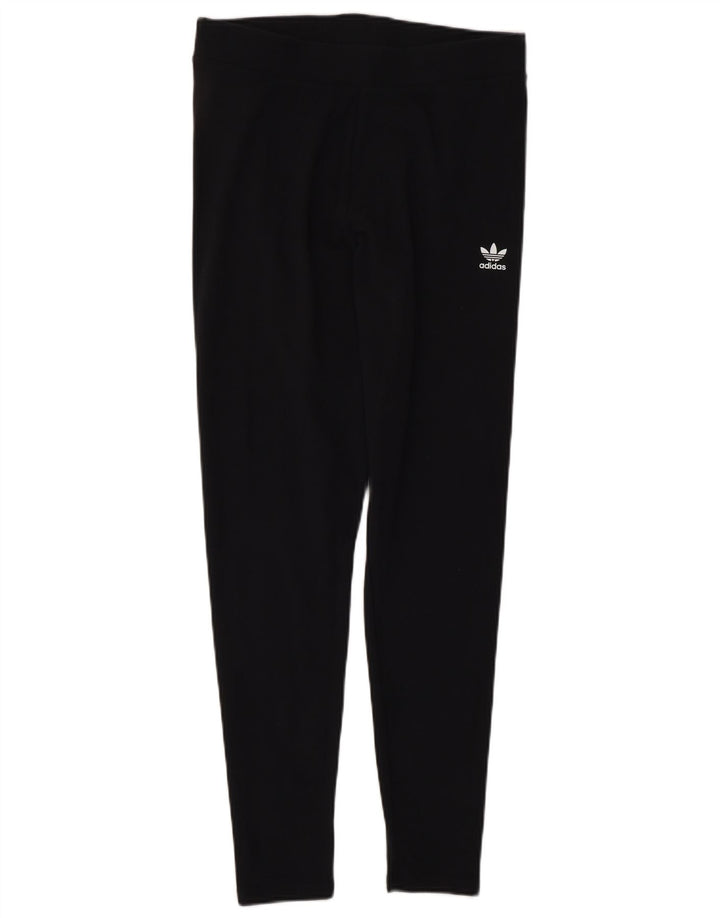 Leggings ADIDAS Femininas UK 14 Médio Algodão Preto