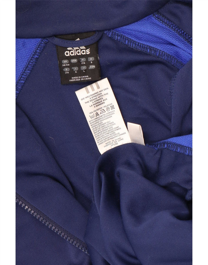 Adidas Mens Tracksuit Top Jacket UK 38/40 Médio Azul Marinho Esportes