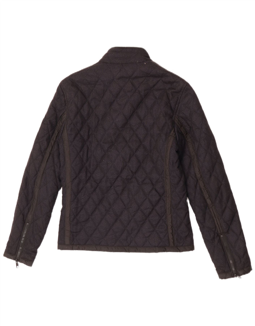 Jaqueta acolchoada masculina Zara UK 36 poliéster preto pequeno