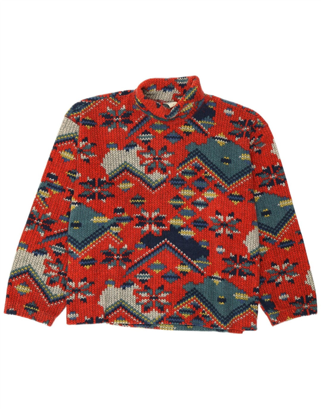 Suéter masculino COLMAR de lã com gola redonda 2XL Red Fair Isle